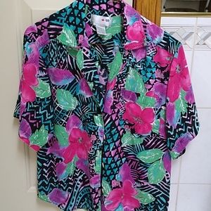 Flowery print blouse